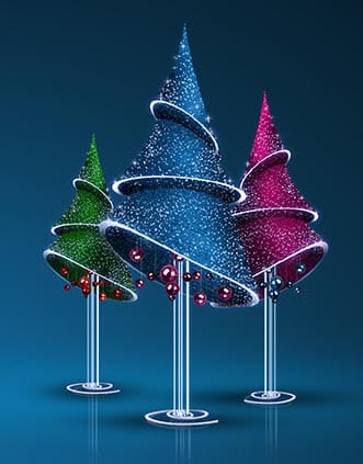 Sapin de Noël – forme moderne 01