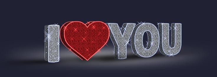 Figurka „I LOVE YOU“